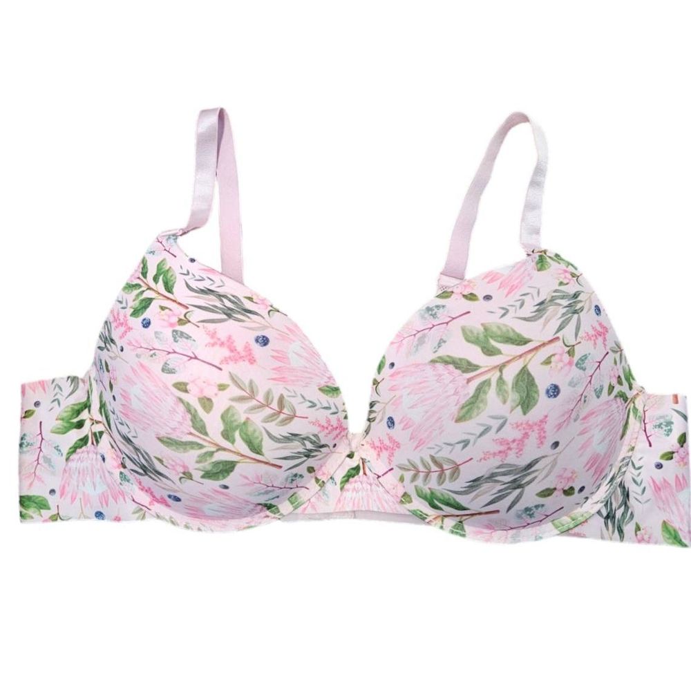 YMI Pink Floral Padded Underwire Bra size 44D